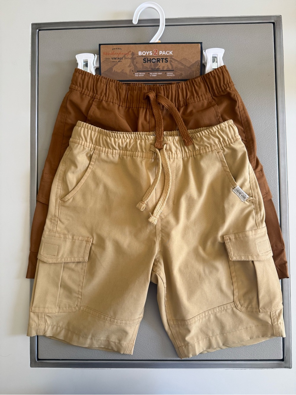 WEATHERPROOF VINTAGE KIDS' Tech Cargo Joggers | Size: 7 years | Color: Tan